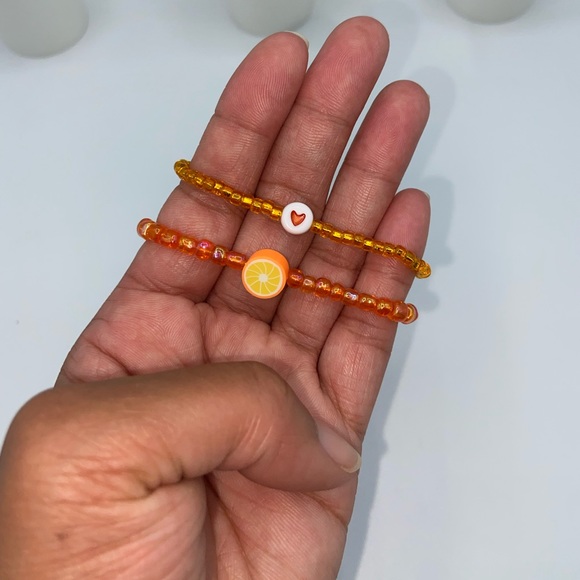 Handmade Trendy Y2K Inspired Glass Seed Bead Bracelet Set - Picture 3 of 7